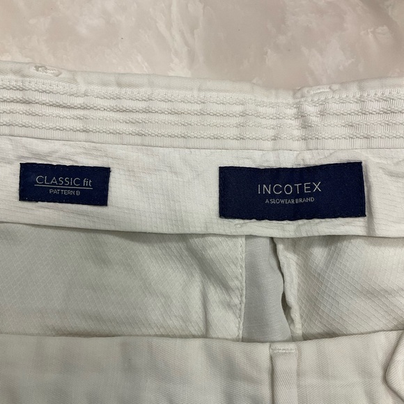 Incotex Chinolino Trousers, Linen and Cotton, White, Men’s Size 38 X 32 - Picture 11 of 16